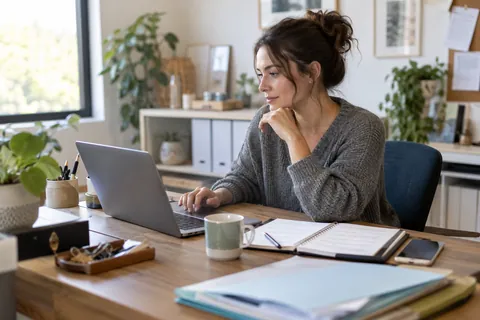 Scène professionnelle imaginaire illustrant « Gérer les PDF et documents utiles du site » — illustration IA