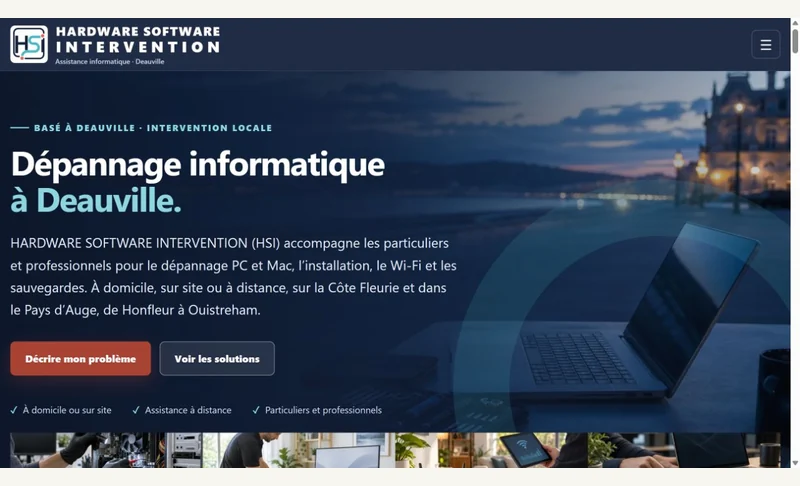 Capture du site Hardware Software Intervention
