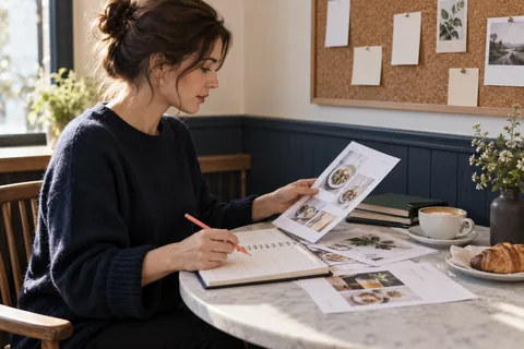 Illustration IA : Relecture de pages imprimées et d’un agenda de mise à jour